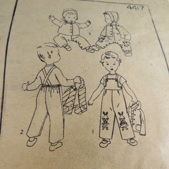 Simplicity Clothing Pattern 4417 (complete) Toddler Clothes size 1 - Picture 3 of 7